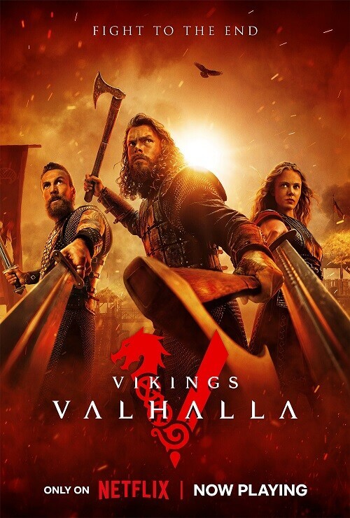 Постер к фильму Викинги: Вальхалла / Vikings: Valhalla [S03] (2023) WEB-DLRip-AVC от DoMiNo & селезень | HDRezka Studio